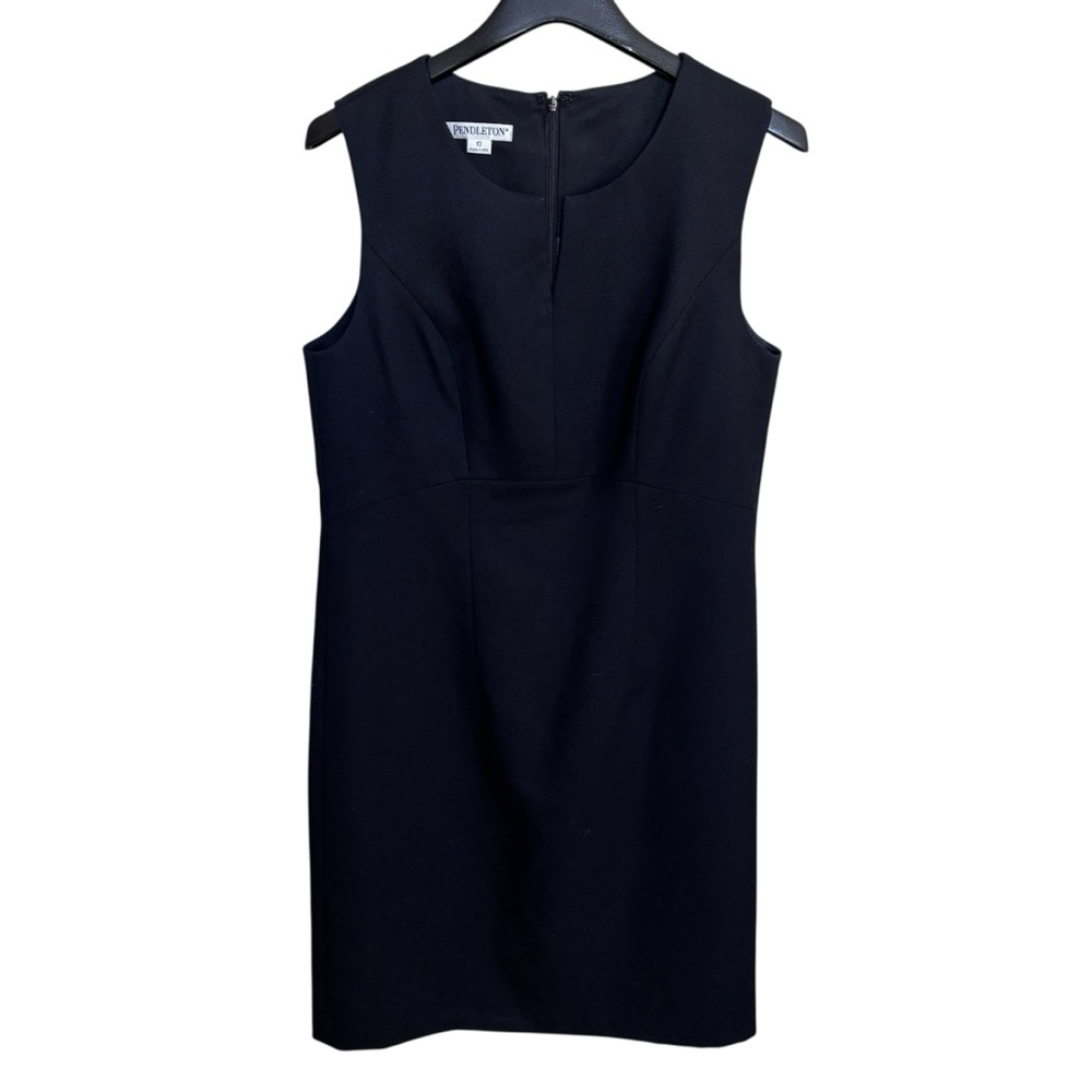 Pendleton Women’s Black Sleeveless Virgin Wool Dress Sz 10